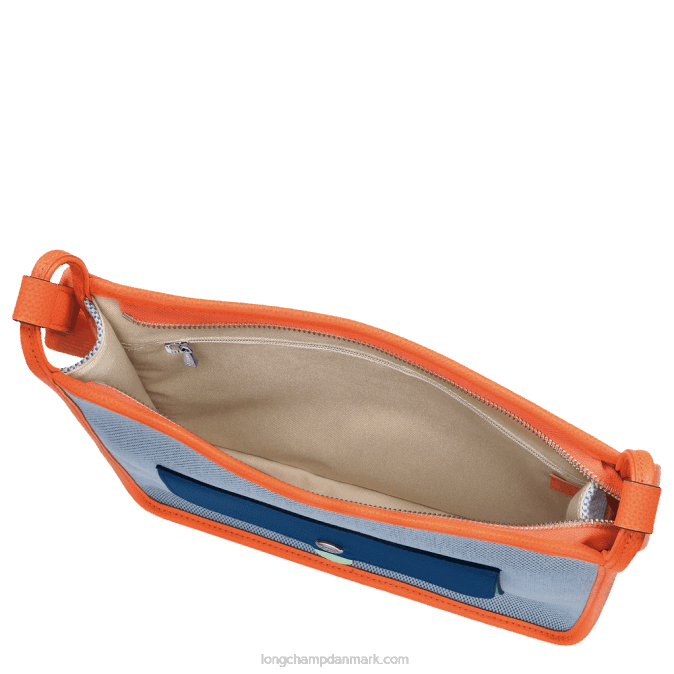 Longchamp Kvinder le foulonne crossbody-taske med lynlås l XDDD260 blå/orange