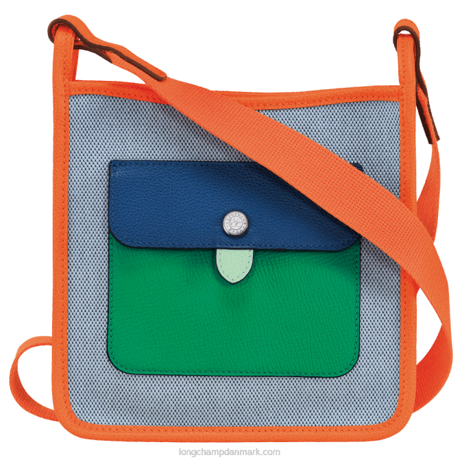 Longchamp Kvinder le foulonne crossbody taske s XDDD259 blå/orange