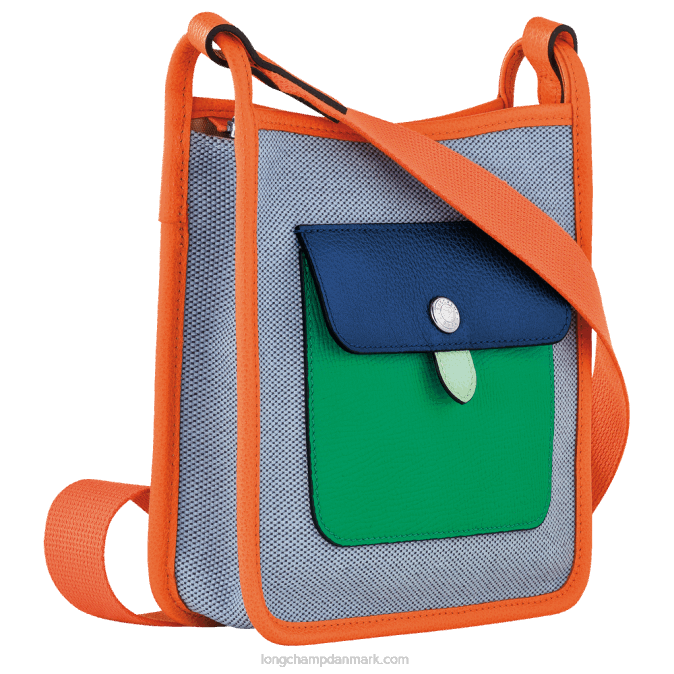 Longchamp Kvinder le foulonne crossbody taske s XDDD259 blå/orange