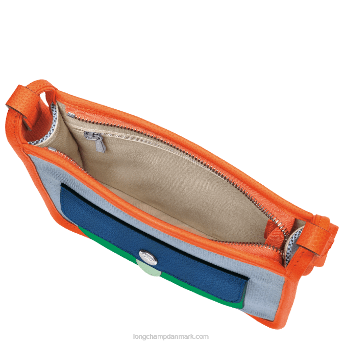 Longchamp Kvinder le foulonne crossbody taske s XDDD259 blå/orange