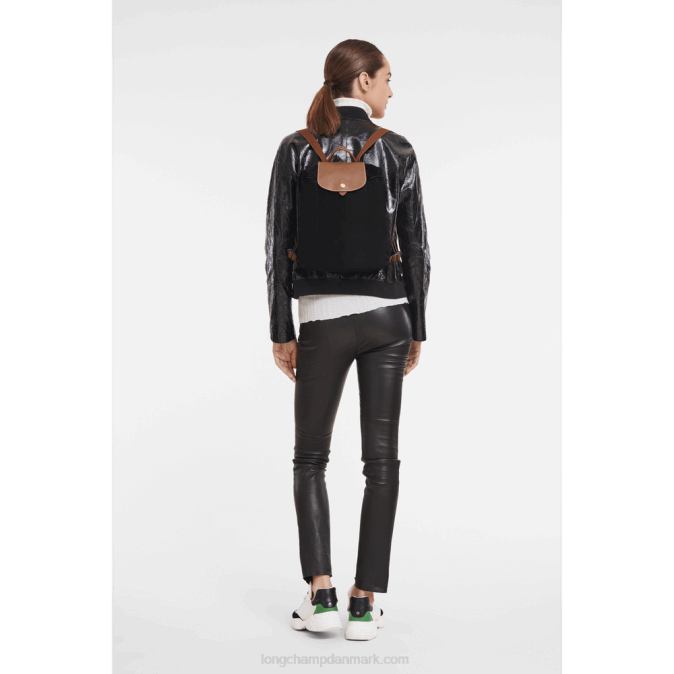 Longchamp Kvinder le pliage original rygsæk XDDD441 sort