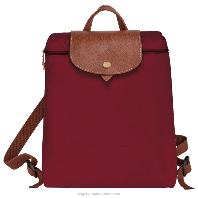 Longchamp Kvinder le pliage original rygsæk XDDD443 rød