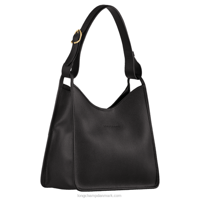 Longchamp Kvinder le foulonne hobo taske m XDDD388 sort