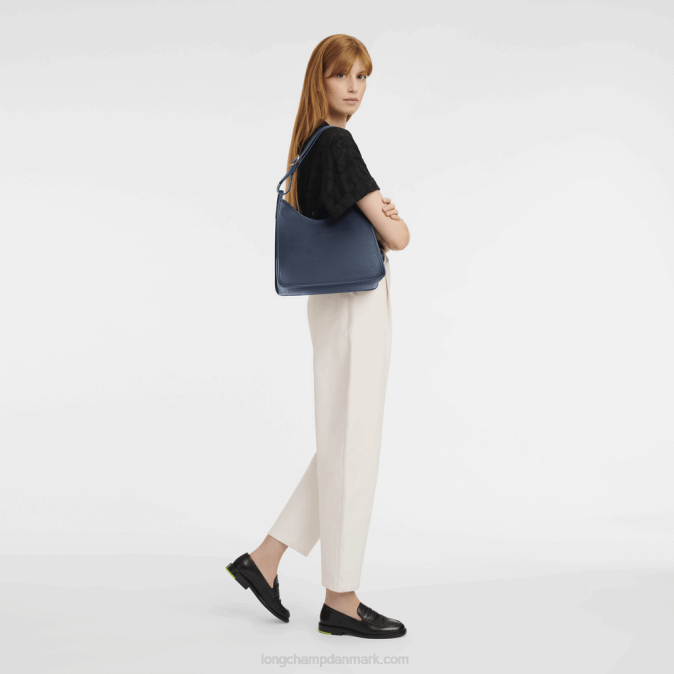 Longchamp Kvinder le foulonne hobo taske m XDDD391 flåde