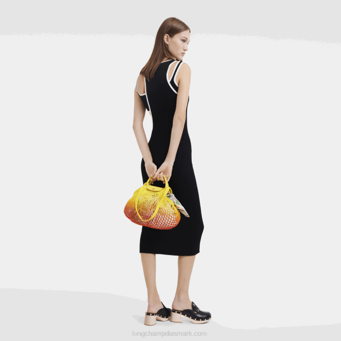 Longchamp Kvinder le pliage filet netpose l XDDD8 gul/orange
