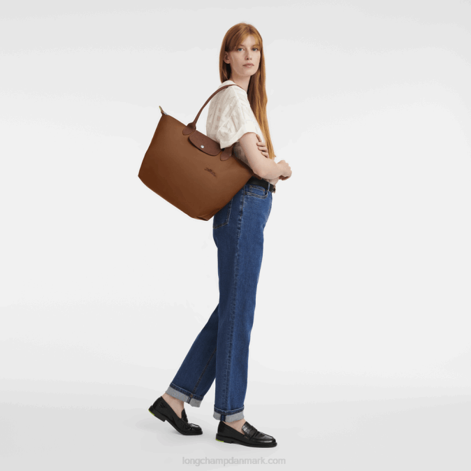 Longchamp Kvinder le pliage grøn mulepose l XDDD404 cognac