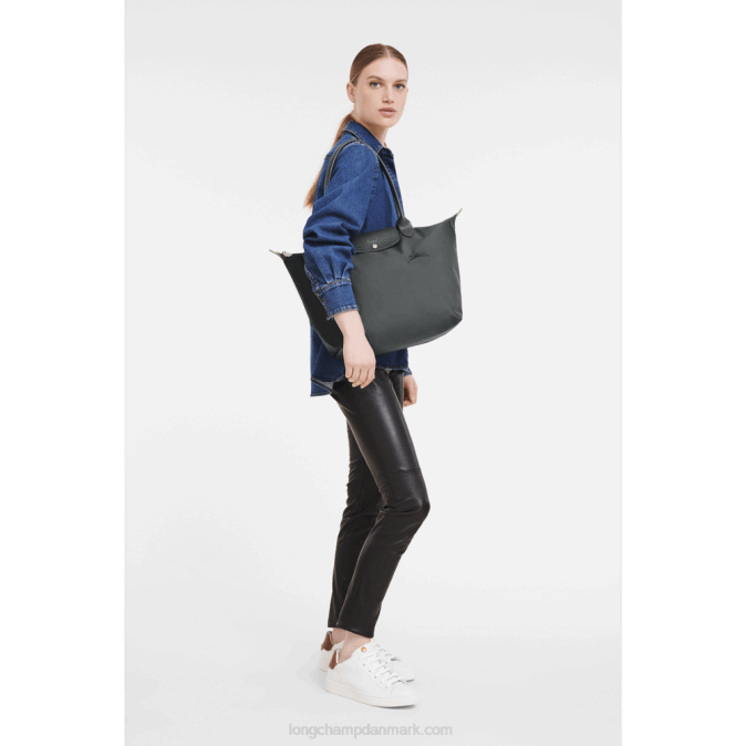 Longchamp Kvinder le pliage grøn mulepose l XDDD405 grafit