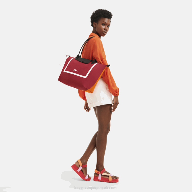 Longchamp Kvinder le pliage samling mulepose l XDDD7 orange/burgunder