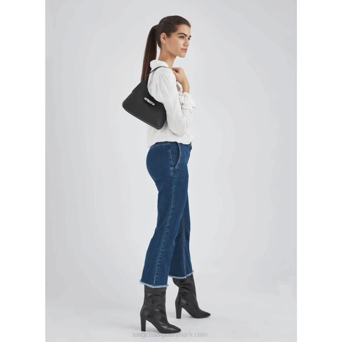 Longchamp Kvinder roseau hobo taske s XDDD371 sort