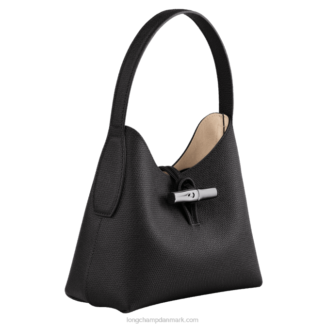 Longchamp Kvinder roseau hobo taske s XDDD371 sort