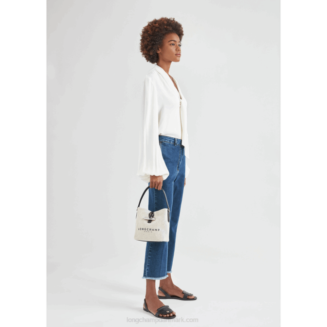 Longchamp Kvinder roseau bucket bag xs XDDD117 ecru