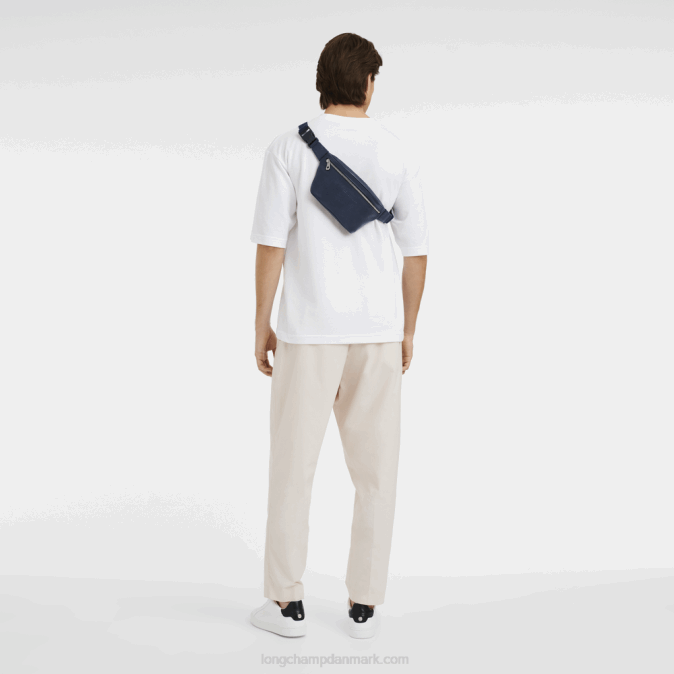 Longchamp Mænd le foulonne bæltetaske XDDD457 flåde