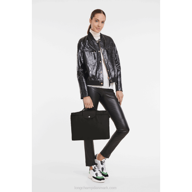 Longchamp Mænd le pliage grøn dokumentmappe XDDD492 sort