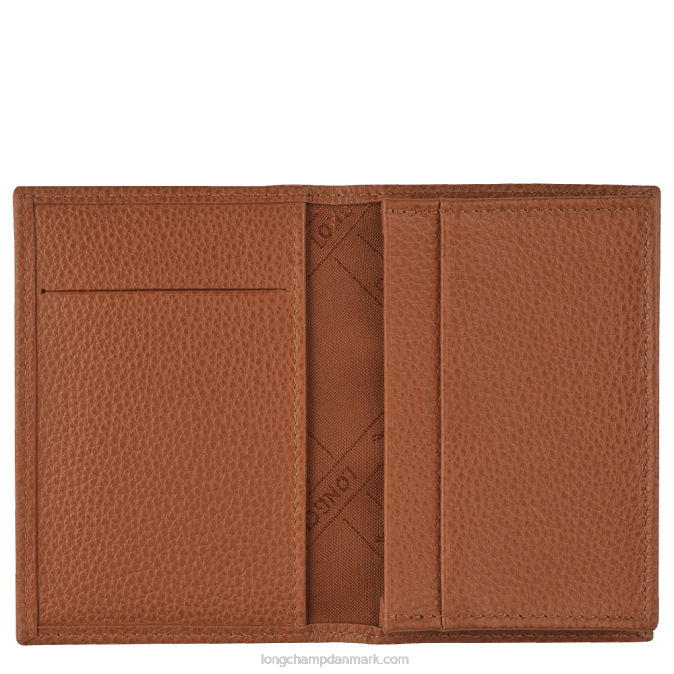 Longchamp Mænd le foulonne kortholder XDDD654 karamel