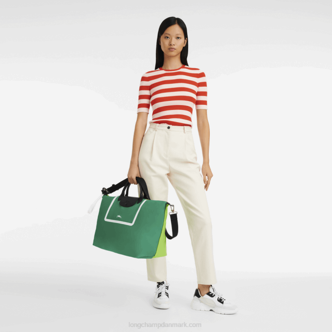 Longchamp Mænd le pliage kollektion rejsetaske s XDDD777 græs/grønt lys