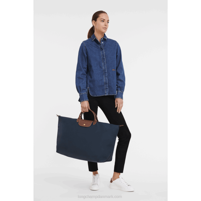 Longchamp Mænd le pliage original rejsetaske m XDDD815 flåde