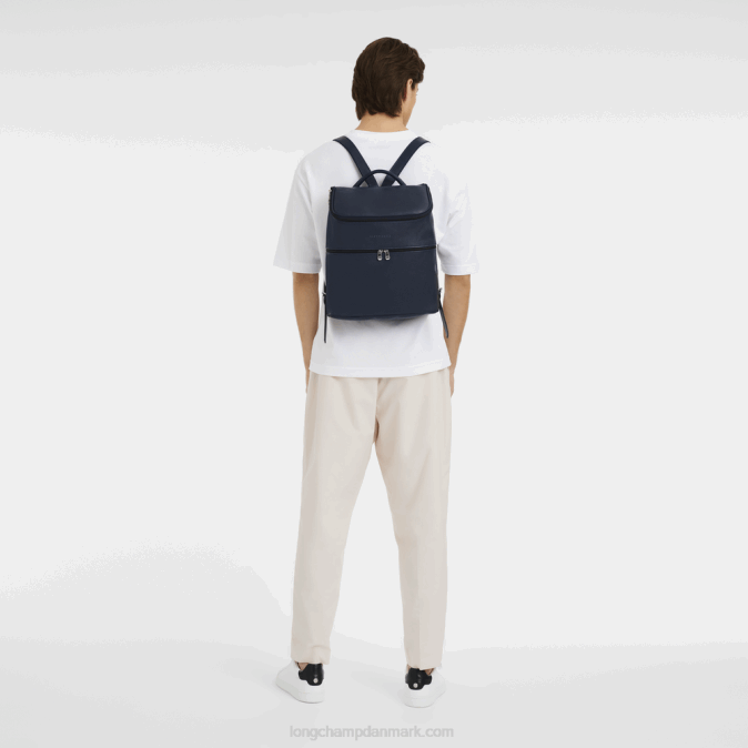 Longchamp Mænd le foulonne rygsæk XDDD449 flåde