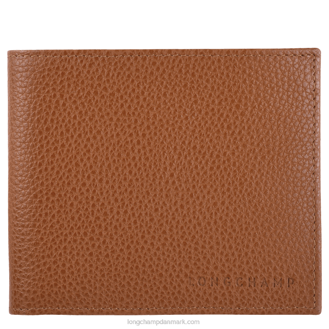 Longchamp Mænd le foulonne tegnebog XDDD629 karamel