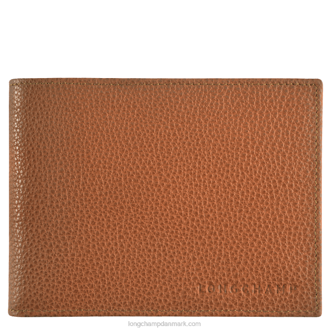Longchamp Mænd le foulonne tegnebog XDDD635 karamel